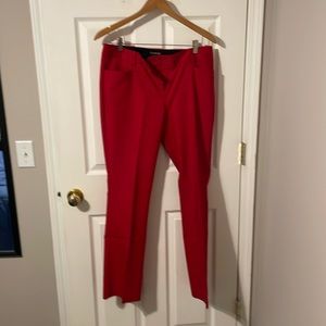 Express Trouser leg bright red pants